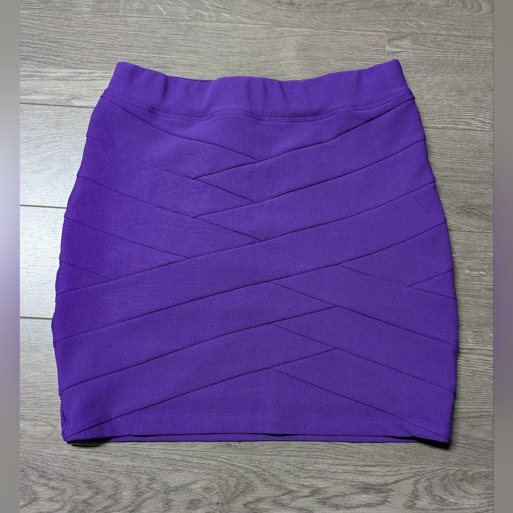 Vintage Dynamite Purple Bandage Pencil Skirt